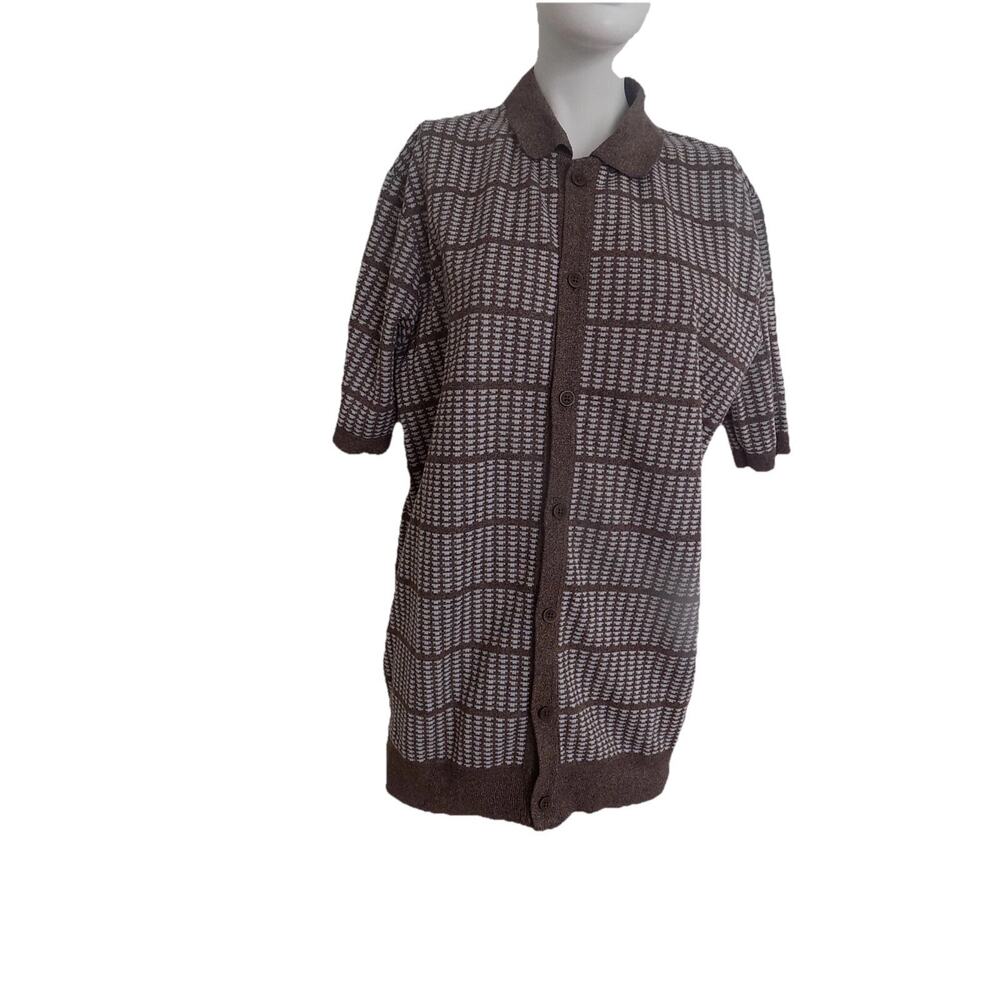 Buffalo David Bitton button front cardigan short sleeve womens size Large